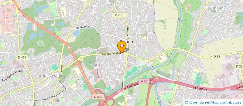 localisation de l'entreprise MADAME MARJORIE DANGEL  ILLZACH