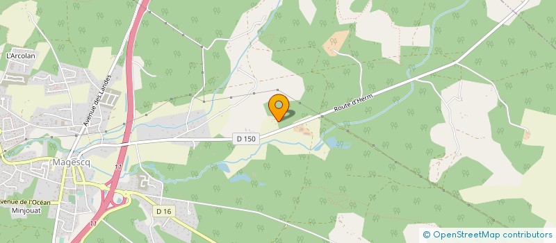 localisation de l'entreprise MADAME MARJORIE DASSE  MAGESCQ