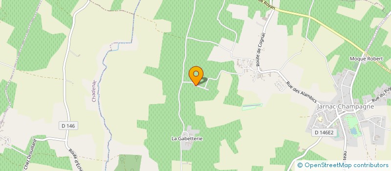 localisation de l'entreprise MADAME MARJORIE DAVID  JARNAC-CHAMPAGNE