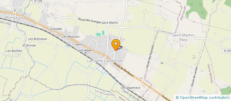 localisation de l'entreprise MADAME MARJORIE DAVID  LAMOTHE-LANDERRON