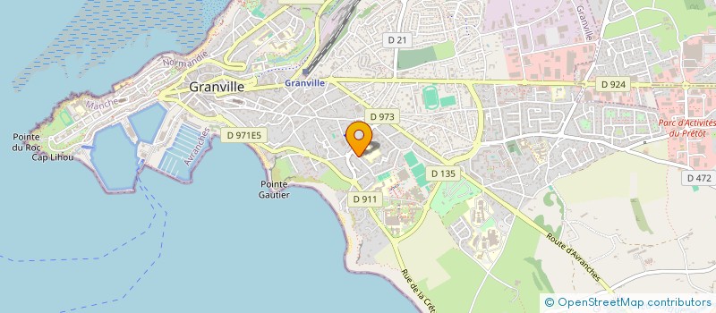 localisation de l'entreprise MADAME MARJORIE DEFOSSE  GRANVILLE