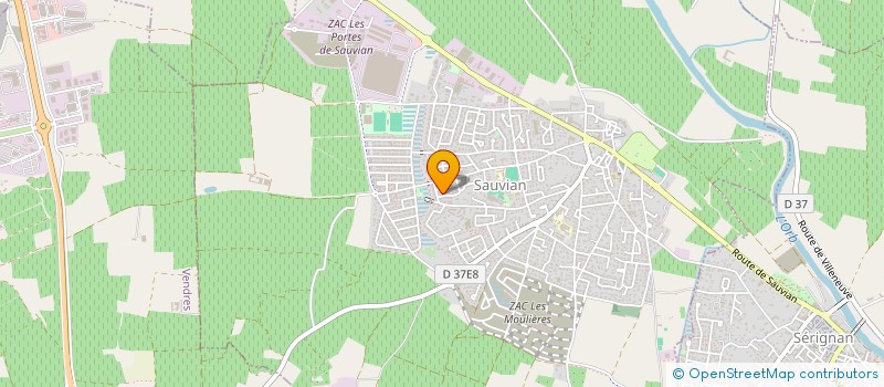 localisation de l'entreprise MADAME MARJORIE DELISSEN  SERIGNAN