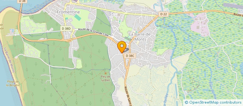 localisation de l'entreprise MADAME MARJORIE DENOUAL  LA BARRE-DE-MONTS