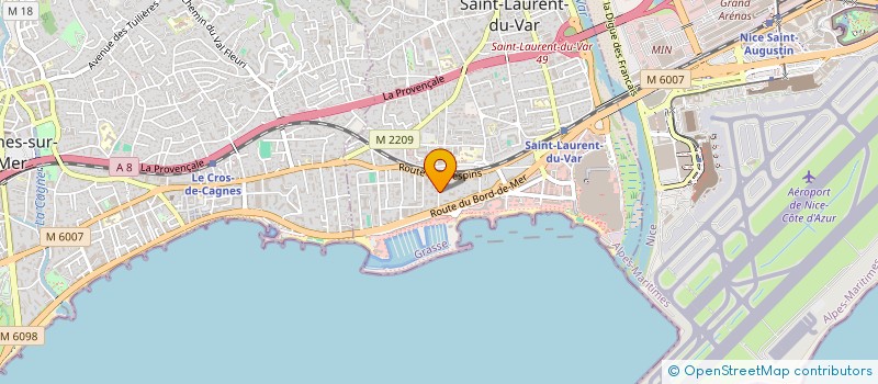 localisation de l'entreprise MADAME MARJORIE DEVIN à SAINT-LAURENT-DU-VAR