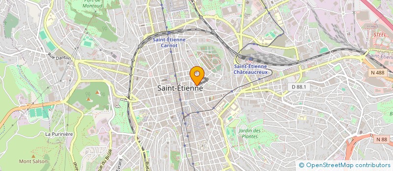 localisation de l'entreprise MADAME MARJORIE DEVUN  SAINT-ETIENNE