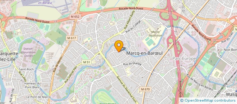 localisation de l'entreprise MADAME MARJORIE DHEEDENE à MARCQ-EN-BARŒUL