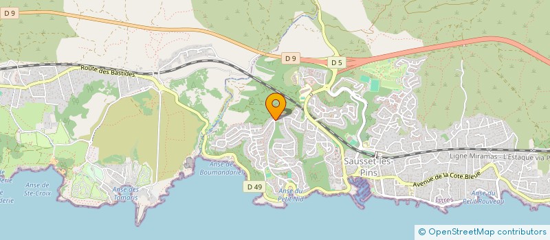 localisation de l'entreprise MADAME MARJORIE DOREZ  SAUSSET-LES-PINS