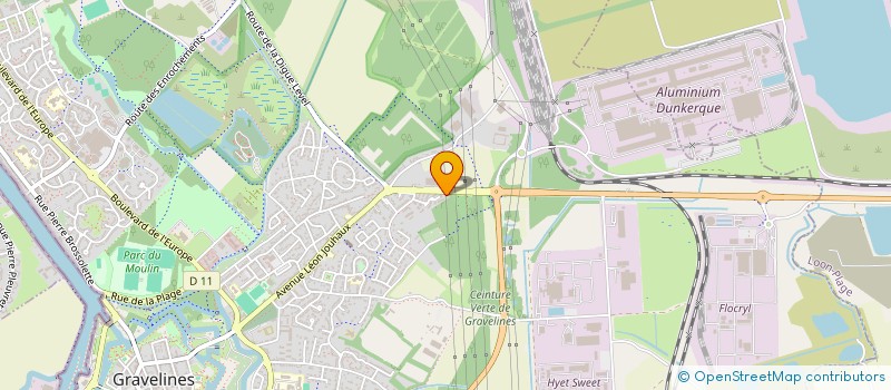 localisation de l'entreprise MADAME MARJORIE DRUART à GRAVELINES
