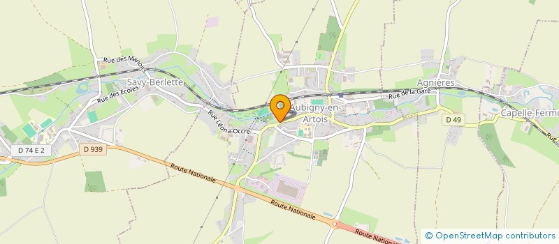 localisation de l'entreprise MADAME MARJORIE DUJARDIN  AUBIGNY-EN-ARTOIS