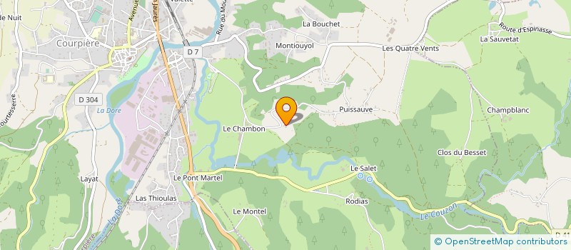 localisation de l'entreprise MADAME MARJORIE DUMORTIER à COURPIERE