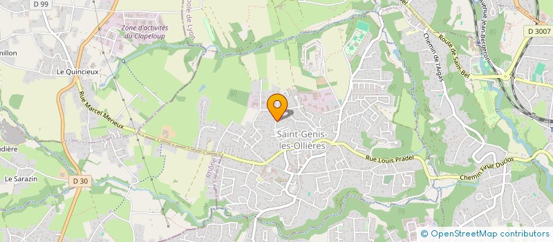 localisation de l'entreprise MADAME MARJORIE DUPRET  SAINT-GENIS-LES-OLLIERES