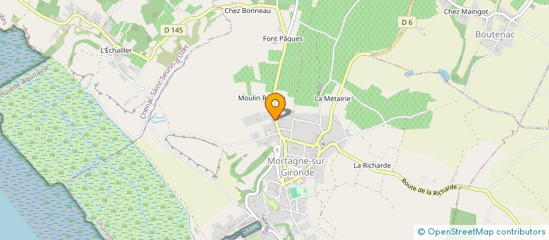 localisation de l'entreprise MADAME MARJORIE DURET  MORTAGNE-SUR-GIRONDE