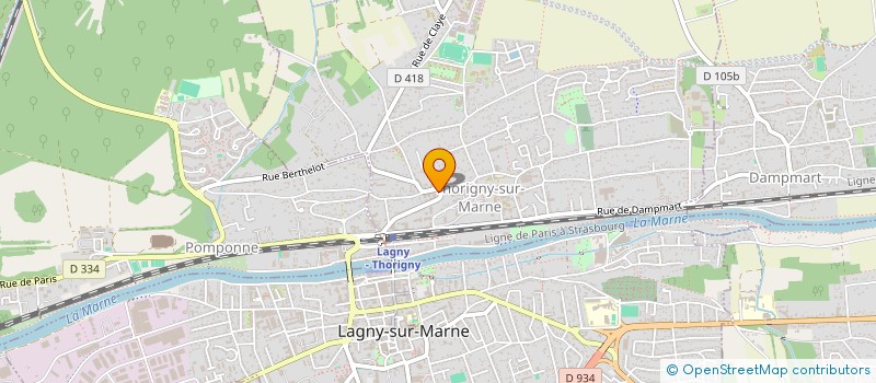 localisation de l'entreprise MADAME MARJORIE EDMOND  THORIGNY SUR MARNE