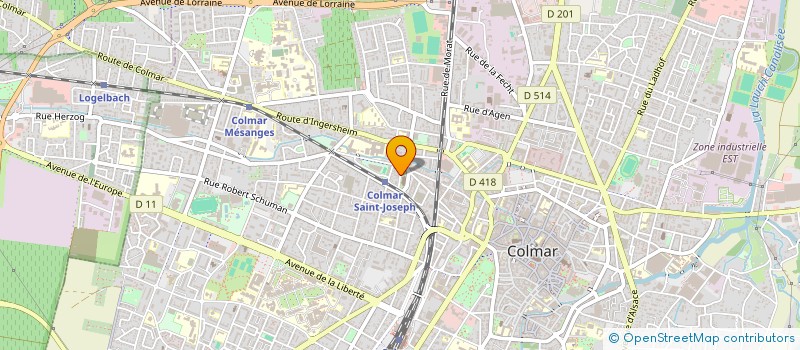 localisation de l'entreprise MADAME MARJORIE FICKINGER  COLMAR