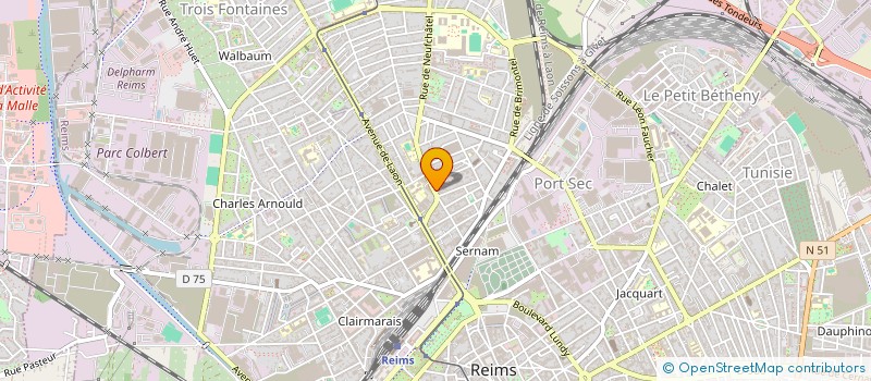 localisation de l'entreprise MADAME MARJORIE FLEURY à REIMS