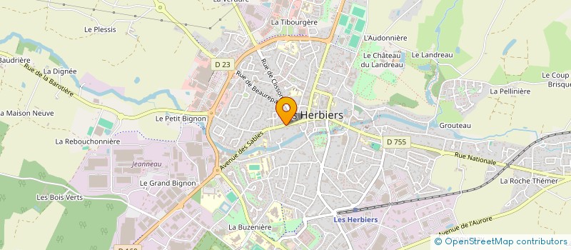 localisation de l'entreprise MADAME MARJORIE FONTAINE à LES HERBIERS