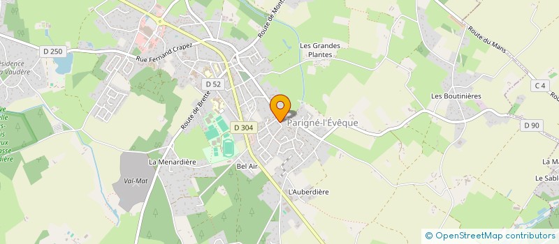 localisation de l'entreprise MADAME MARJORIE FORVEILLE  PARIGNE-L'EVEQUE