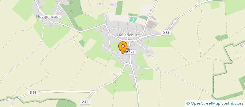 localisation de l'entreprise MADAME MARJORIE FRANCOIS  HALLENCOURT