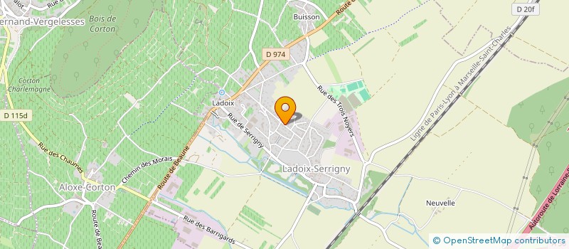 localisation de l'entreprise MADAME MARJORIE FRENETTE  LADOIX-SERRIGNY