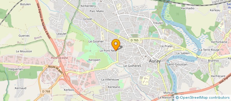 localisation de l'entreprise MADAME MARJORIE FRIGERI à AURAY