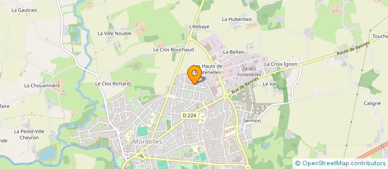 localisation de l'entreprise MADAME MARJORIE GOMIS  MORDELLES