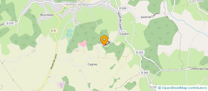 localisation de l'entreprise MADAME MARJORIE GOUTIERES  ARTHEZ DE BEARN