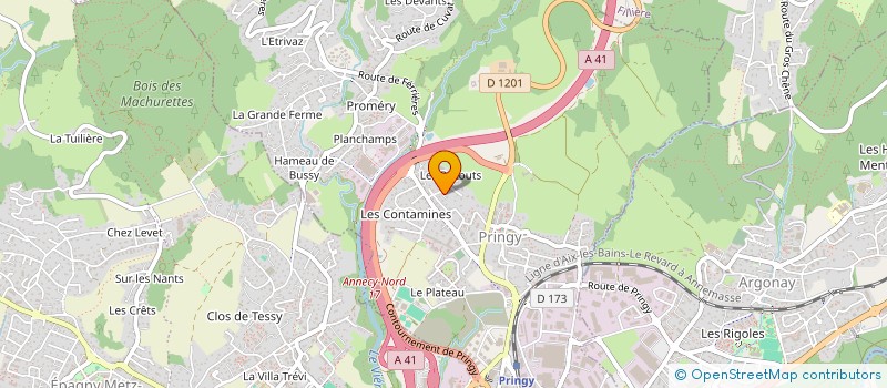 localisation de l'entreprise MADAME MARJORIE GREA  EPAGNY METZ-TESSY