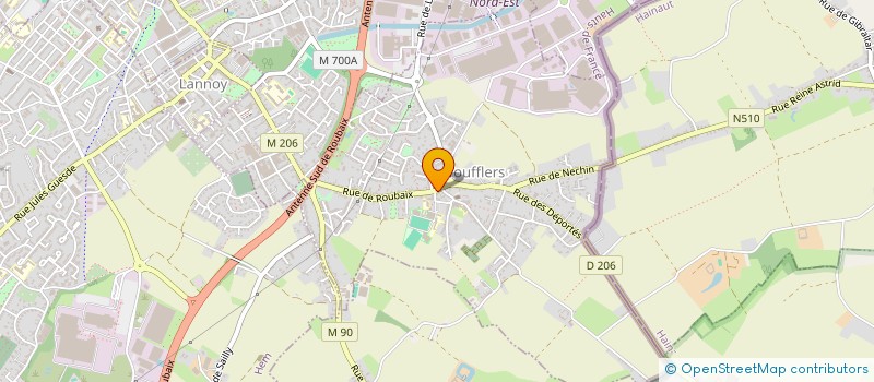 localisation de l'entreprise MADAME MARJORIE GREZ  TOUFFLERS