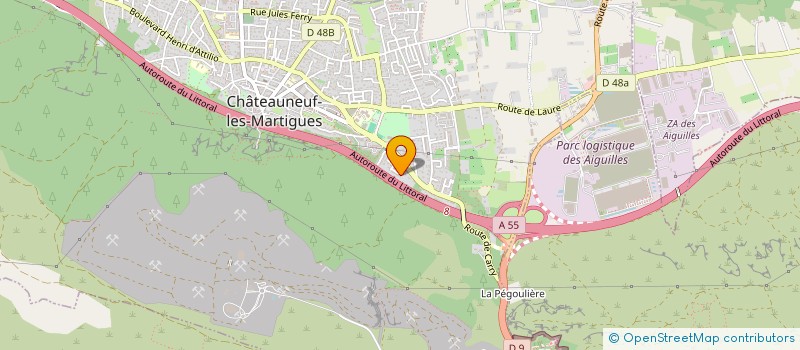 localisation de l'entreprise MADAME MARJORIE GRIMA  CHATEAUNEUF-LES-MARTIGUES