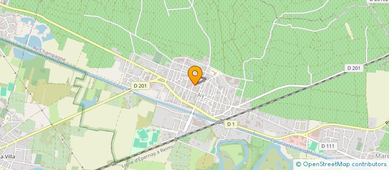 localisation de l'entreprise MADAME MARJORIE GRIMAUD  AY-CHAMPAGNE