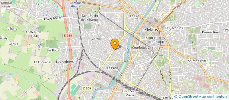 localisation de l'entreprise MADAME MARJORIE GUILLIER à LE MANS