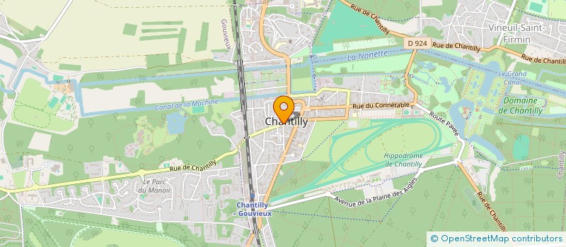 localisation de l'entreprise MADAME MARJORIE HARDY  CHANTILLY