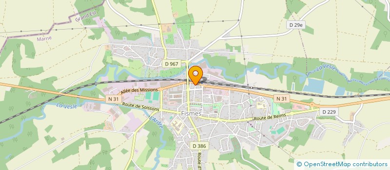 localisation de l'entreprise MADAME MARJORIE HENRYET à FISMES