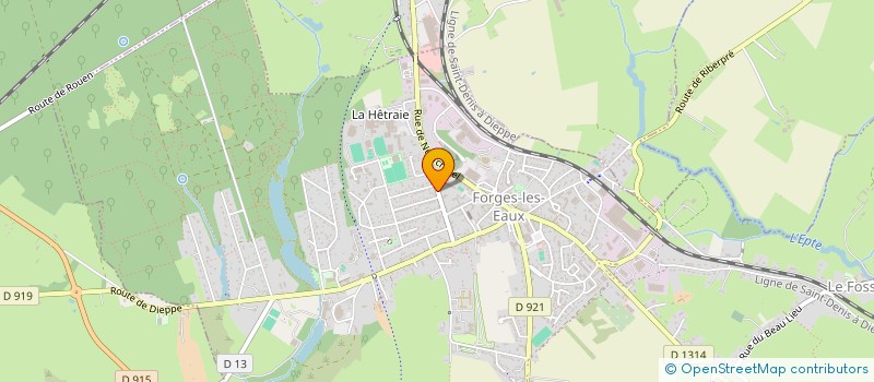 localisation de l'entreprise MADAME MARJORIE HEUDE  FORGES-LES-EAUX