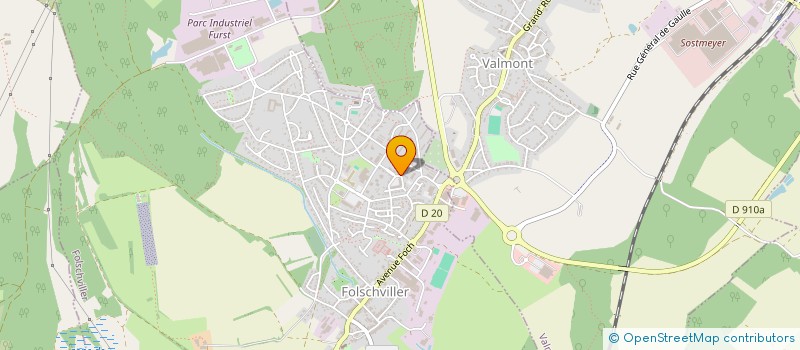 localisation de l'entreprise MADAME MARJORIE HOULLE  FOLSCHVILLER