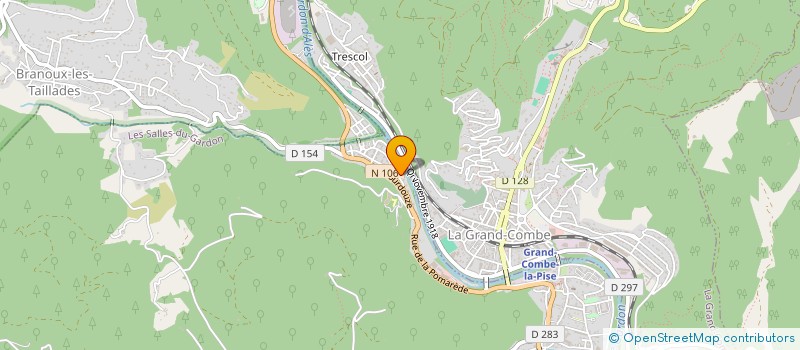 localisation de l'entreprise MADAME MARJORIE HUGON  LES SALLES-DU-GARDON