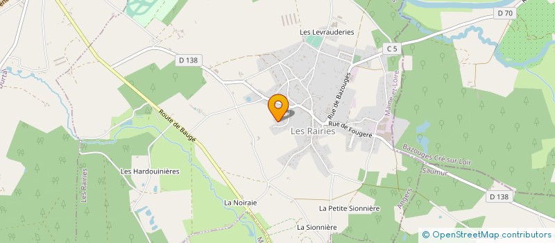 localisation de l'entreprise MADAME MARJORIE JAMET  LES RAIRIES