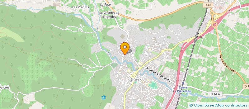 localisation de l'entreprise MADAME MARJORIE JAUFRED  CUERS