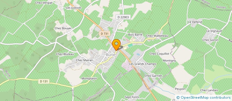 localisation de l'entreprise MADAME MARJORIE JOUINOT  BURIE