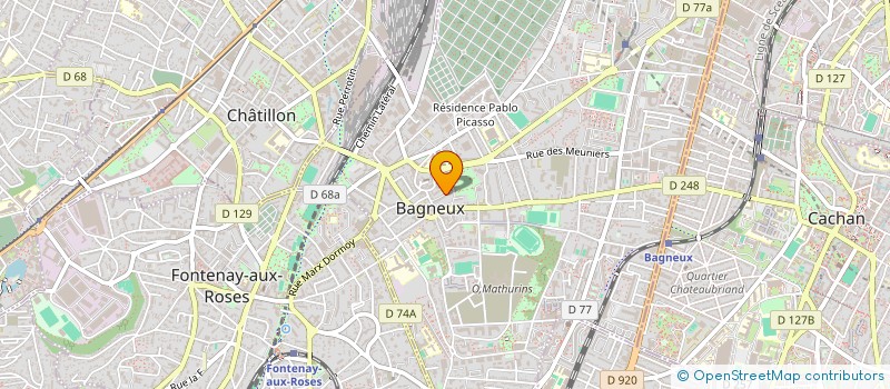 localisation de l'entreprise MADAME MARJORIE KUCIEL à BAGNEUX