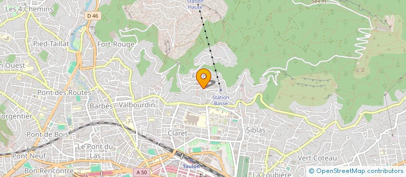 localisation de l'entreprise MADAME MARJORIE LABERTRANDE  TOULON