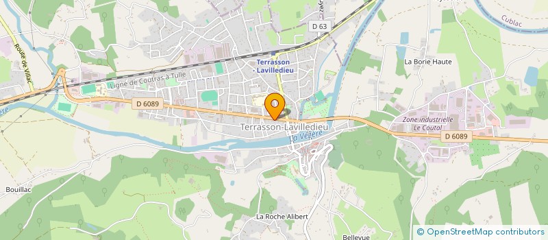 localisation de l'entreprise MADAME MARJORIE LATERRIERE  TERRASSON-LAVILLEDIEU