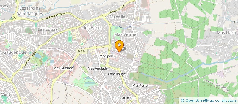 localisation de l'entreprise MADAME MARJORIE LAVOISIER  PERPIGNAN