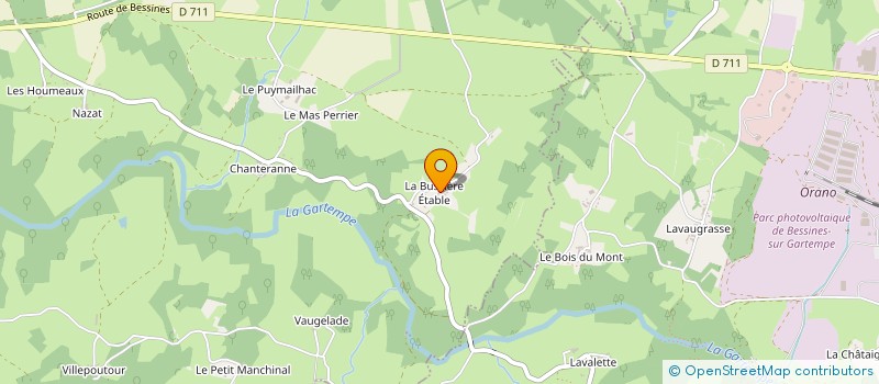 localisation de l'entreprise MADAME MARJORIE LE FORT à DOMPIERRE-LES-EGLISES
