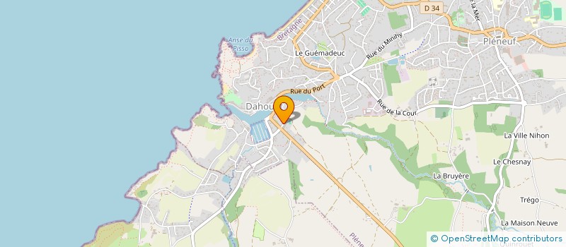 localisation de l'entreprise MADAME MARJORIE LE GLOAN  PLENEUF-VAL-ANDRE