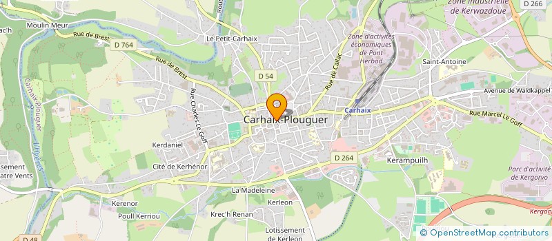 localisation de l'entreprise MADAME MARJORIE LE NOUY à CARHAIX-PLOUGUER