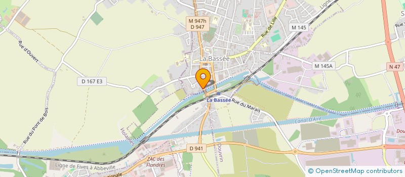 localisation de l'entreprise MADAME MARJORIE LENGRAND  LA BASSEE