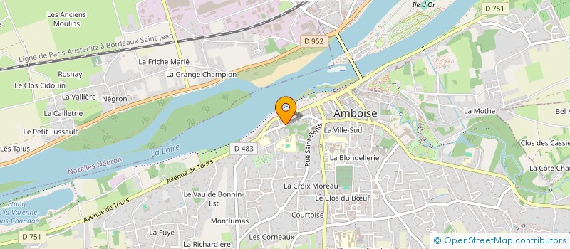 localisation de l'entreprise MADAME MARJORIE LETANG  AMBOISE