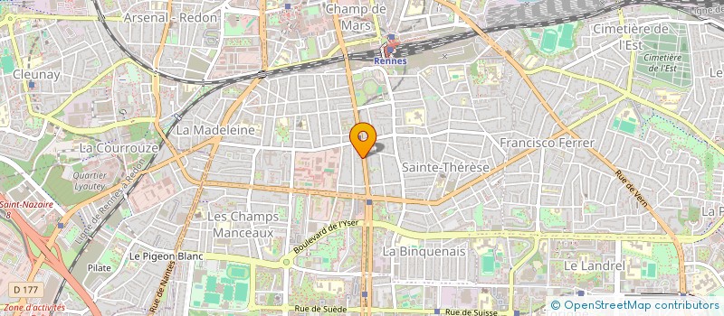 localisation de l'entreprise MADAME MARJORIE LEVEQUE à RENNES