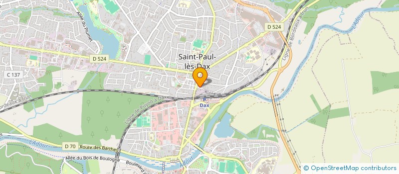 localisation de l'entreprise MADAME MARJORIE LONGUEPEE à SAINT-PAUL-LES-DAX